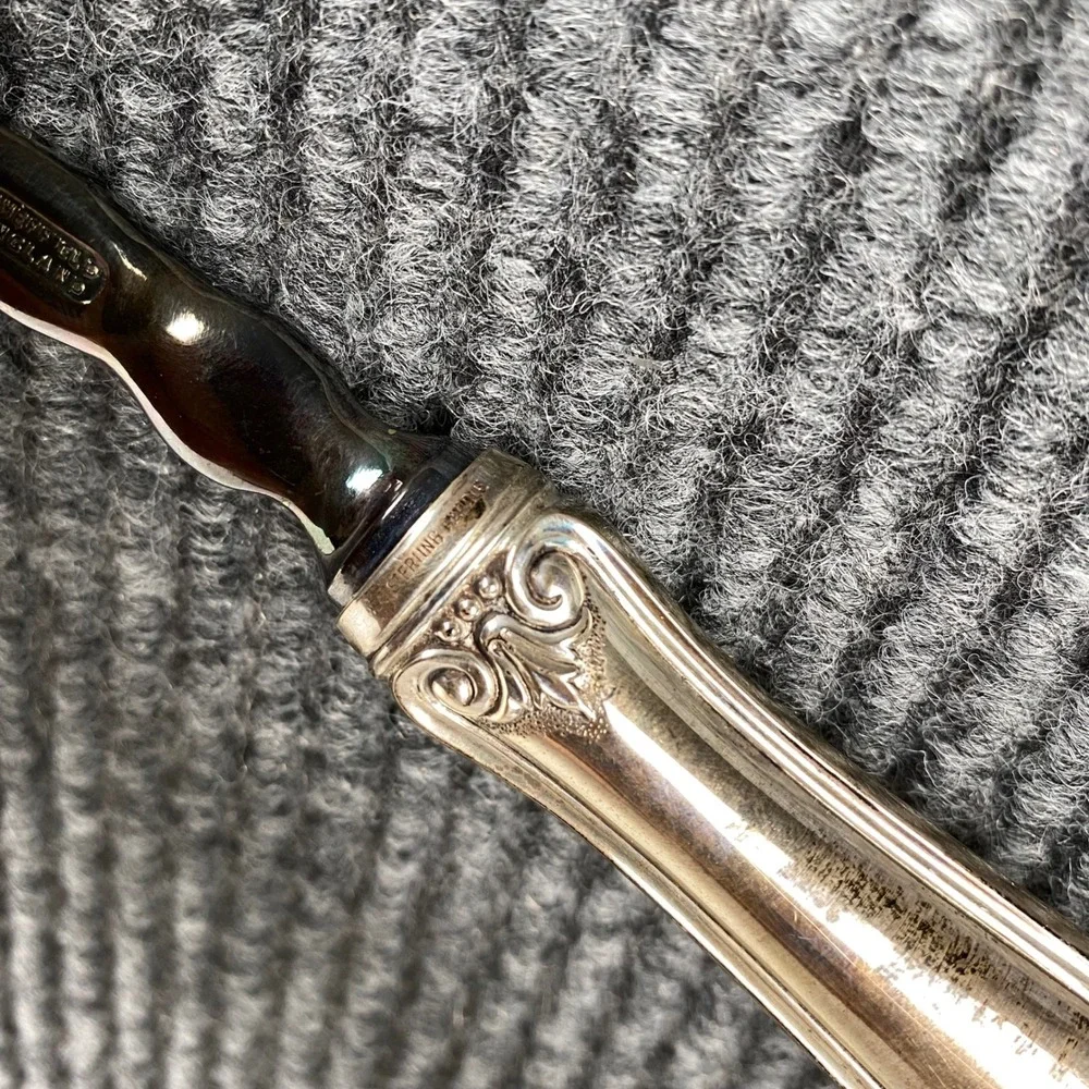 Web Sterling Handle Sheffield England EPNS A1 Silver Plate Ladle with Box 13.5in